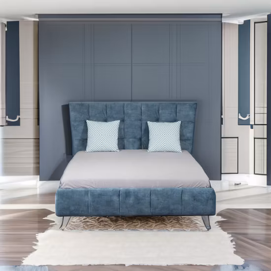 Huayang OEM personnalisé chambre à coucher en bois meubles de maison double lit moderne fabricant de lit Queen