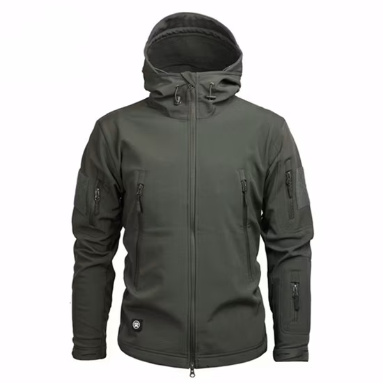 Veste tactique extérieure Softshell pour hommes, veste de combat imperméable de camouflage, manteau à capuche caché, coupe-vent