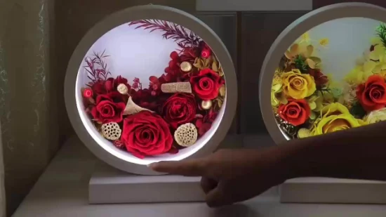 Décoration de la maison avec fleur éternelle, bricolage, envoyer à une petite amie, Rose, fleur séchée, ornement de noël pour la saint-valentin